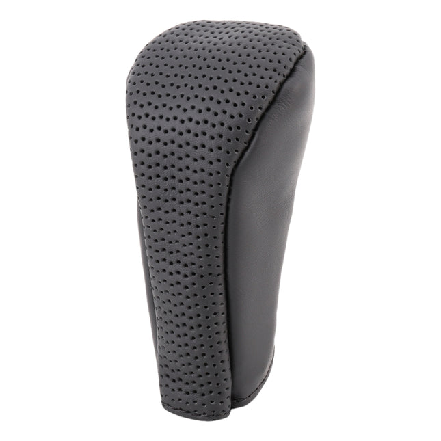 Universal Nonslip Breathable Genuine Leather Car Gear Shift Knob Cover