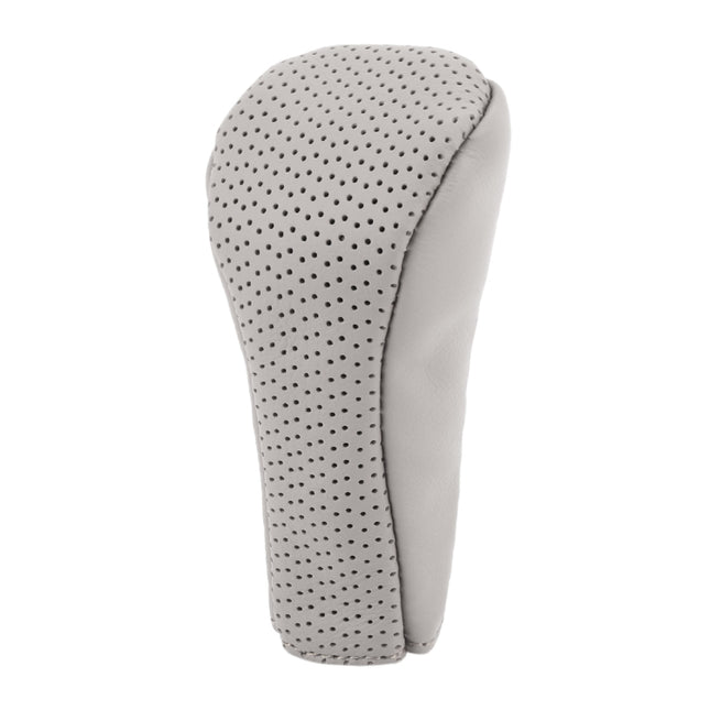 Universal Nonslip Breathable Genuine Leather Car Gear Shift Knob Cover