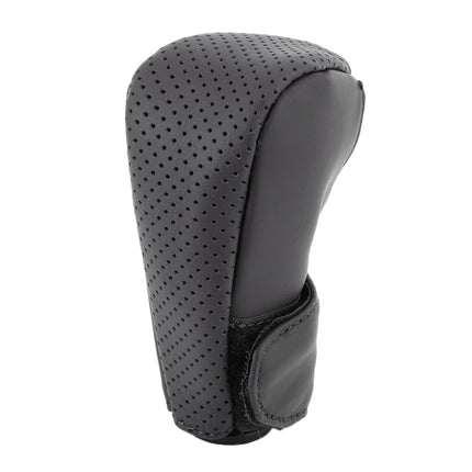 Universal Nonslip Breathable Genuine Leather Car Gear Shift Knob Cover