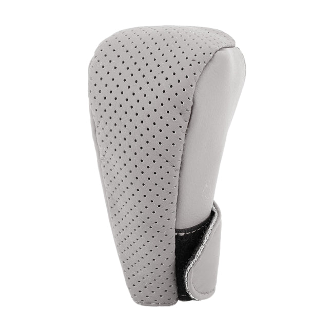 Universal Nonslip Breathable Genuine Leather Car Gear Shift Knob Cover