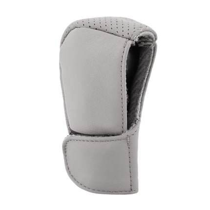 Universal Nonslip Breathable Genuine Leather Car Gear Shift Knob Cover