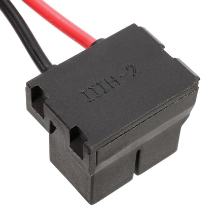 2 PCS Car H7 Ceramics Elbow Bulb Holder Base Female Socket with Wire