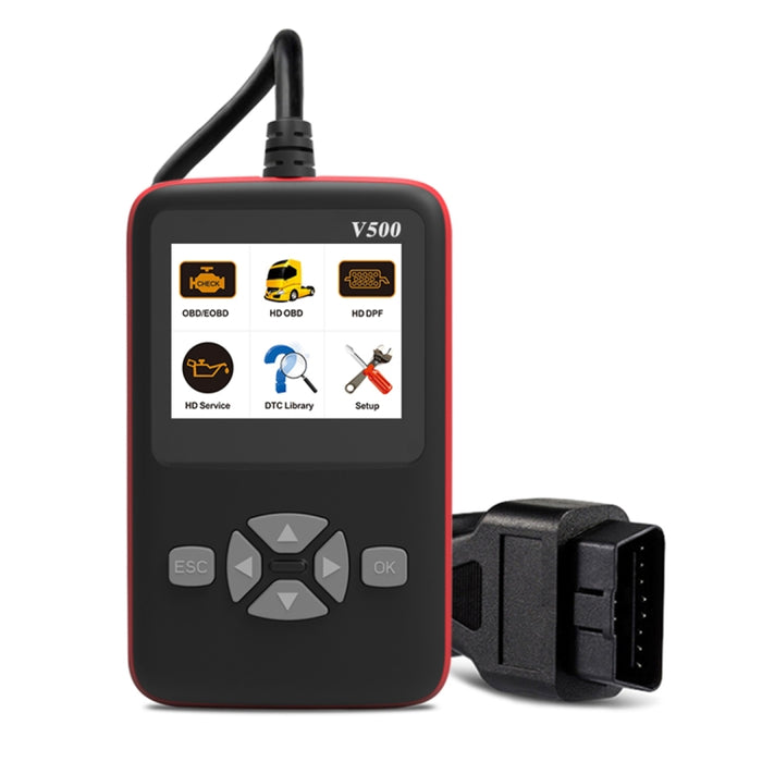 V500 Trunk HD Reading Card Professional OBDII Diagnostic Code Scanner Tool, V500