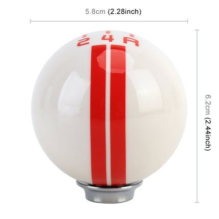 Universal Vehicle Ball Shape Modified Resin Shifter Manual 5-Speed Gear Shift Knob