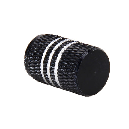 4PCS Metal Plated Circular Shape Universal Tire Valve Stem Cap With White Diamond, Circular Shape