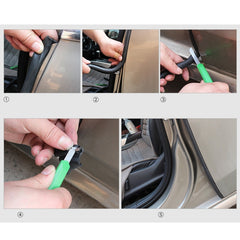80cm B Shape Car Decorative Strip Rubber Chrome Decoration Strip Door Seal Window Seal