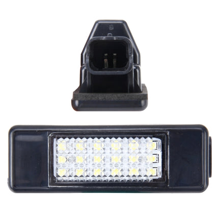 2 PCS License Plate Light with 24 SMD-3528 Lamps for Peugeot Citroen (White Light), For Peugeot Citroen