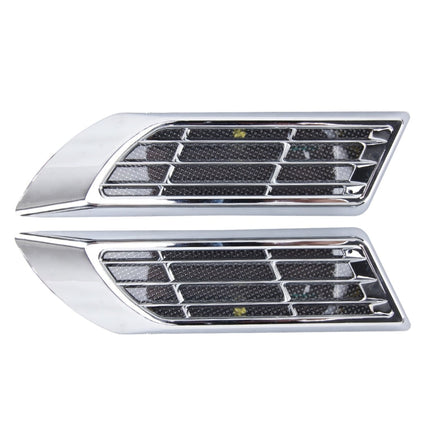 2 PCS Car Body Side Solar Decorative Colorful Strobe Warning Outlet Light, Colorful Strobe Warning Light