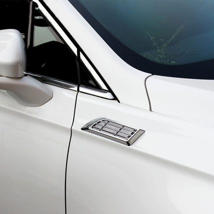 2 PCS Car Body Side Solar Decorative Colorful Strobe Warning Outlet Light, Colorful Strobe Warning Light