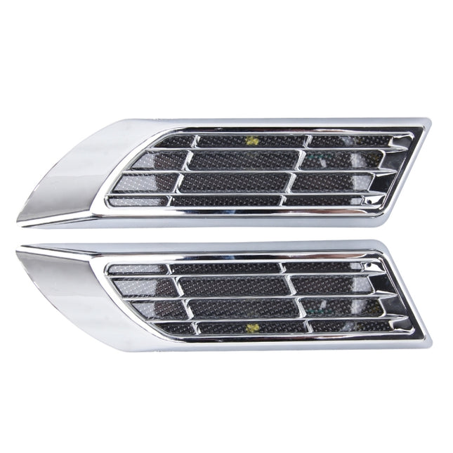 2 PCS Car Body Side Solar Decorative Colorful Strobe Warning Outlet Light, Colorful Strobe Warning Light