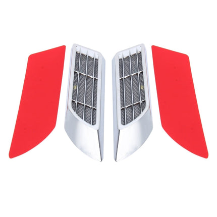2 PCS Car Body Side Solar Decorative Colorful Strobe Warning Outlet Light, Colorful Strobe Warning Light