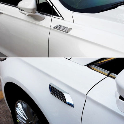 2 PCS Car Body Side Solar Decorative Colorful Strobe Warning Outlet Light, Colorful Strobe Warning Light