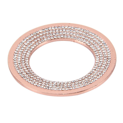 Car Aluminum Steering Wheel Decoration Ring with Diamonds For Volkswagen