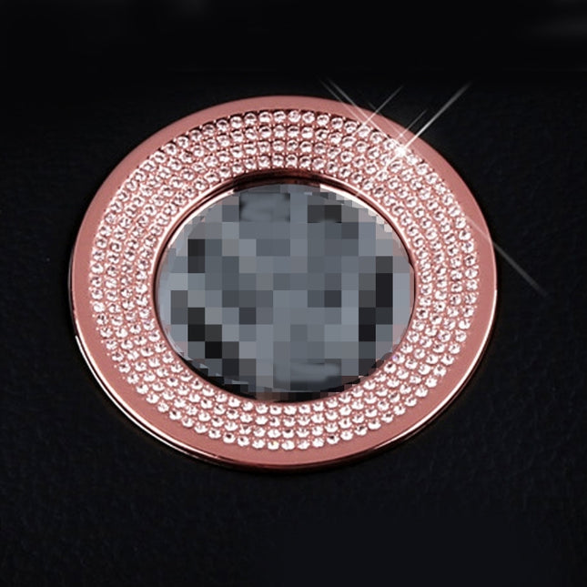 Car Aluminum Steering Wheel Decoration Ring with Diamonds For Volkswagen