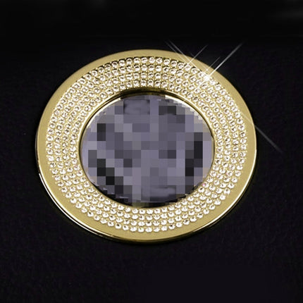 Car Aluminum Steering Wheel Decoration Ring with Diamonds For Volkswagen