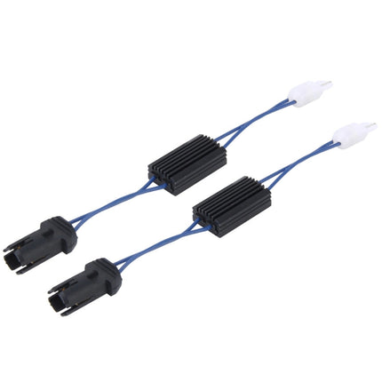 2 PCS T10 Car Auto Clearance Light Warning Error-free Decoder Adapter for DC 12V/3W, T10