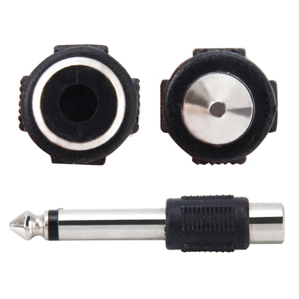 6.35mm to RCA Male to Female Plug Stereo Audio Adapter, 6.35mm Male to RCA Female