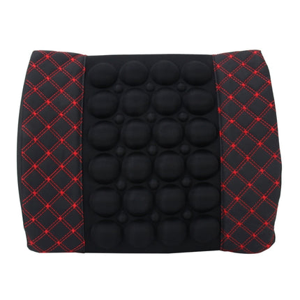 12V Four Season Chemical Fiber Wrapping Lumbar Seat Relaxation Waist Support Cushion for Car Office Family