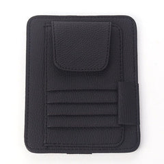 Multi-functional Auto Car Sun Visor Sunglass Holder Card Bill Ticket Storage Holder Pouch Bag