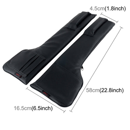 A Pair Universal Car Seat Catcher Gap Console Filler Seat Side Pocket Organizer Catcher Leak-Proof Seat Crevice Storage Bags, Seat Anti Tampon Pad 1, Seat Anti Tampon Pad 2, Seat Anti Tampon Pad 3, Seat Anti Tampon Pad 4