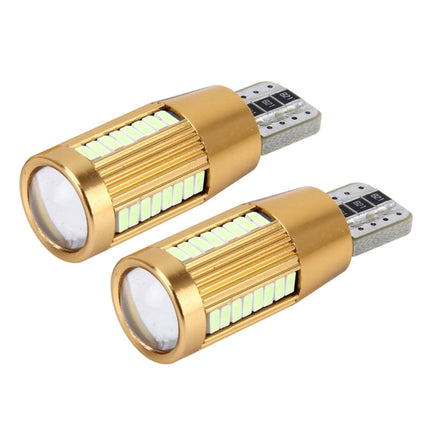 2 PCS T10 2W 180 LM 5500K Constant Current Car Clearance Light with 38 SMD-3014 Lamps, DC 12-16V, 38 SMD-3014 Lamps, T10+2W Blue Light