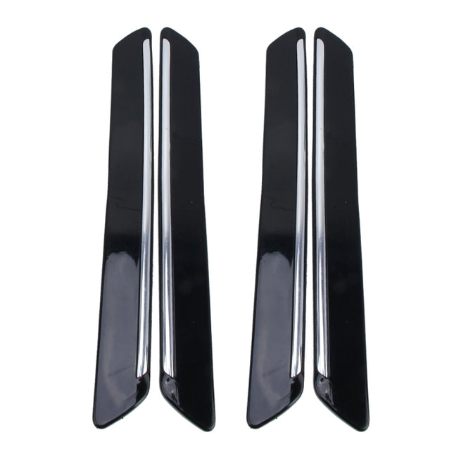 4 PCS Universal Car Auto Plastic Wrap Rubber Front Rear Body Bumper Guard Protector Strip Sticker