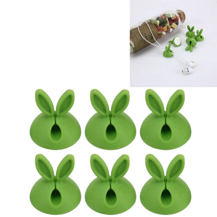 6 PCS CC-941 Rabbit Shape Single Hole Cable Clips Holder, Cable Management System and Cord Organizer Solution
