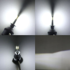 2 PCS  H1 18W 1800 LM 8000K IP68 Canbus Constant Current Car LED Headlight with 2 COB Lamps, DC 9-36V