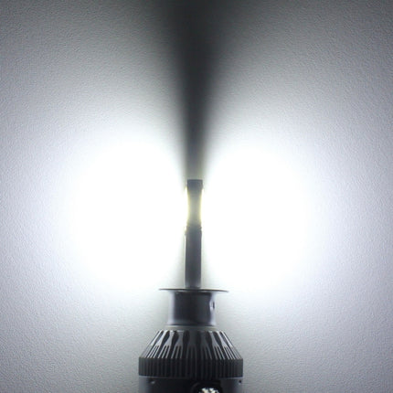 2 PCS  H1 18W 1800 LM 8000K IP68 Canbus Constant Current Car LED Headlight with 2 COB Lamps, DC 9-36V, H1