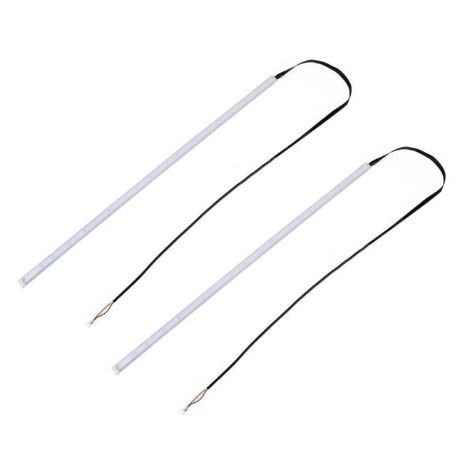2 PCS 30cm DC12V 4.2W Ultra-thin Car Auto Double Colors Turn Lights / Running Lights, with LED SMD-2835 Lamp Beads (Turn Lights: Yellow Light; Running Lights: White Light), Turn Lights: Yellow Light; Running Lights: White Light
