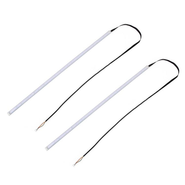2 PCS 30cm DC12V 4.2W Ultra-thin Car Auto Double Colors Turn Lights / Running Lights, with LED SMD-2835 Lamp Beads (Turn Lights: Yellow Light; Running Lights: Ice Blue Light), Turn Lights: Yellow Light; Running Lights: Ice Blue Light