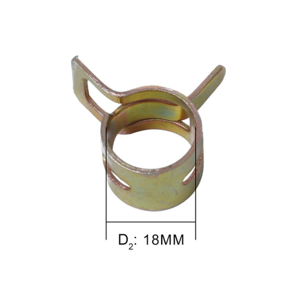 10 PCS 18mm Car Spring Clip Fuel Line Hose Clip Water Pipe Air Tube Clamp Fastener, 10 PCS 18mm