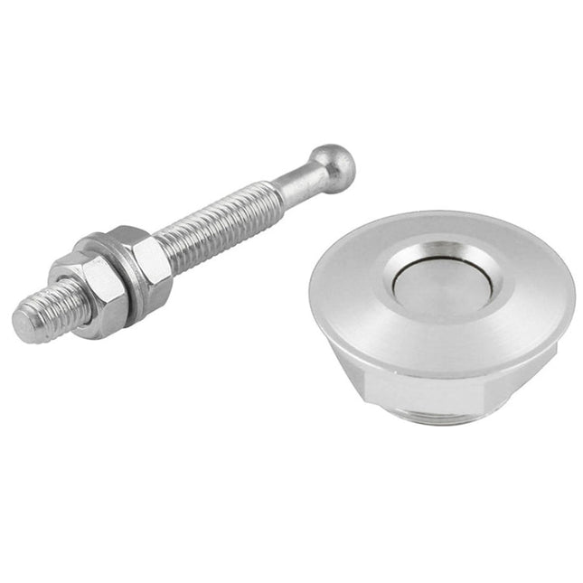 Car Mini Stainless Steel Quick-pins Push Button Billet Hood Pins Lock Clip Kit, Mini Stainless Steel (Silver), Mini Stainless Steel (Black)