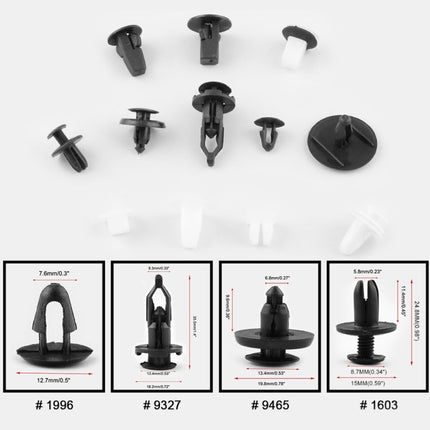 292 PCS Car Retainer Clips Assortment Car Panel Trim Plastic Fasteners Rivet Clips Set, 292 PCS