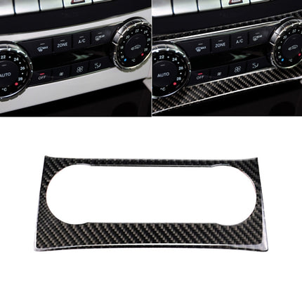 Car Carbon Fiber Air Conditioning Knob Control Panel Decorative Sticker for Mercedes-Benz W204 C Class 2011-2013, Air Conditioning Knob (German Flag)
