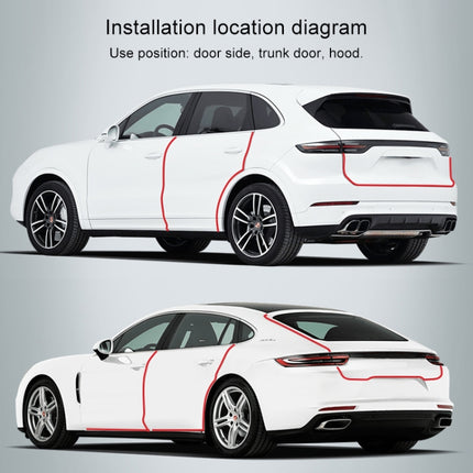 Universal Car Door Invisible Anti-collision Strip Protection Guards Trims Stickers Tape, Size: 5cm x 5m, Size: 5cm x 5m