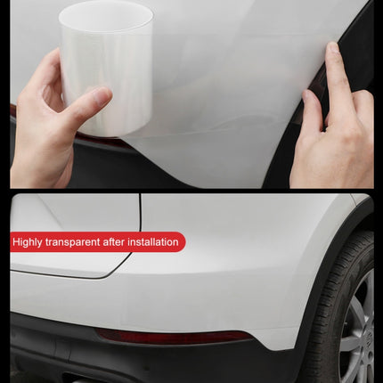Universal Car Door Invisible Anti-collision Strip Protection Guards Trims Stickers Tape, Size: 10cm x 5m, Size: 10cm x 5m
