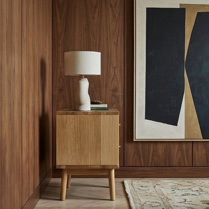 Wright Oak Bedside Table