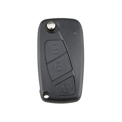 For FIAT Car Keys Replacement 3 Buttons Car Key Case with Side Battery Holder, Black, Blue