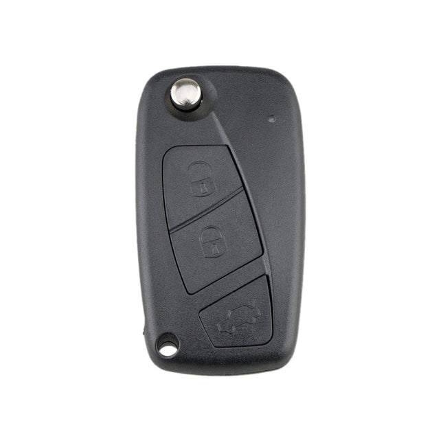For FIAT Car Keys Replacement 3 Buttons Car Key Case with Side Battery Holder, Black, Blue