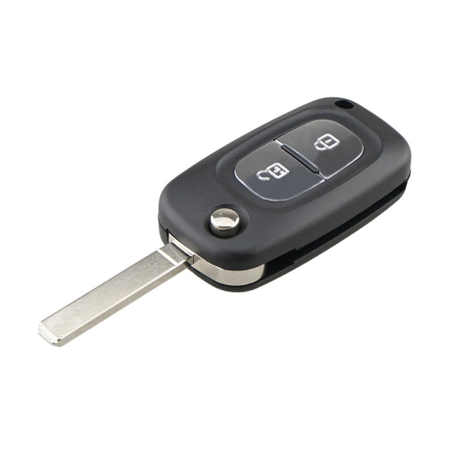 For RENAULT Clio / Megane / Kangoo / Modus Car Keys Replacement 2 Buttons Car Key Case with Foldable Key Blade, For RENAULT Clio 2 Buttons