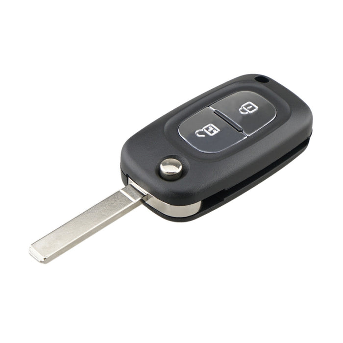 For RENAULT Clio / Megane / Kangoo / Modus Car Keys Replacement 2 Buttons Car Key Case with Foldable Key Blade, For RENAULT Clio 2 Buttons