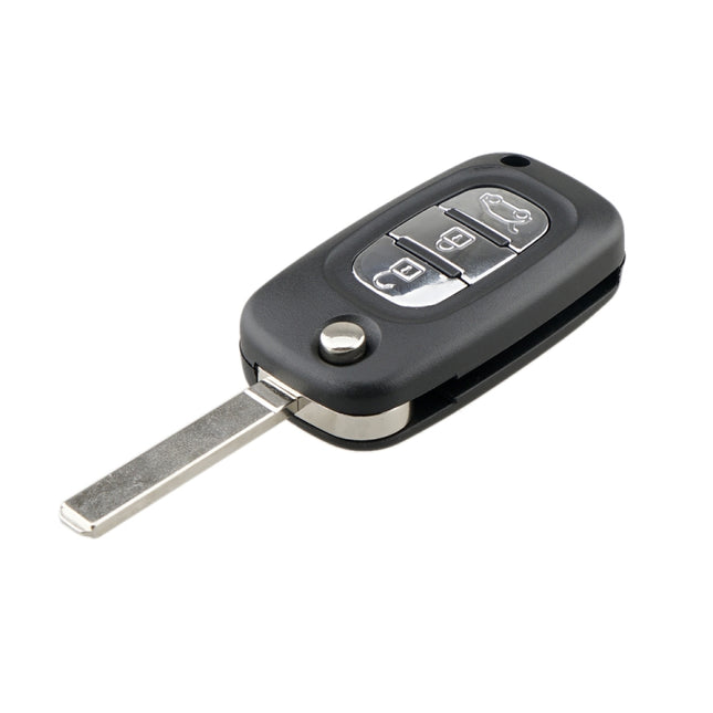 For RENAULT Clio / Megane / Kangoo / Modus Car Keys Replacement 3 Buttons Car Key Case with Foldable Key Blade, For RENAULT Clio 3 Buttons