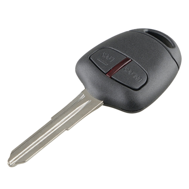 For MITSUBISHI 2 Buttons Intelligent Remote Control Car Key with 46 Chip & Battery & Right Slot, Frequency: 433MHz, For MITSUBISHI(Right)