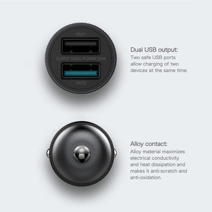 REMAX RCC221 Retour Series QC3.0 Dual USB Car Charger