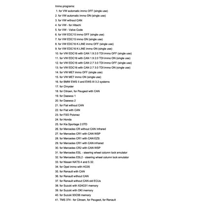 SQU OF68 Universal Car Emulator Signal Reset Immo / Tacho Programs Place ESL Diagnostic Seat Occupancy Sensor Tool, OF68