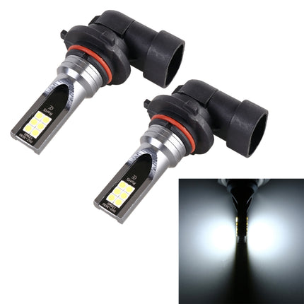 2 PCS 9005 DC12V-24V / 12W / 3000K / 800LM 12LEDs SMD-3030 Car LED Fog Light, 9005 (White Light), 9005