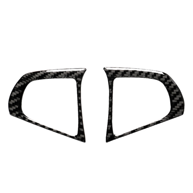 Car Carbon Fiber Steering Wheel Button Configuration B Decorative Sticker for BMW 5 Series G30/G38 X3 G01/G08, Steering Wheel Button