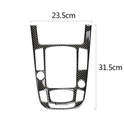 Car Carbon Fiber Gear Position Panel Decorative Sticker for Audi 2010-2018 Q5 / 2009-2016 A4L / 2009-2016 A5, Left Drive, Gear Position (C)