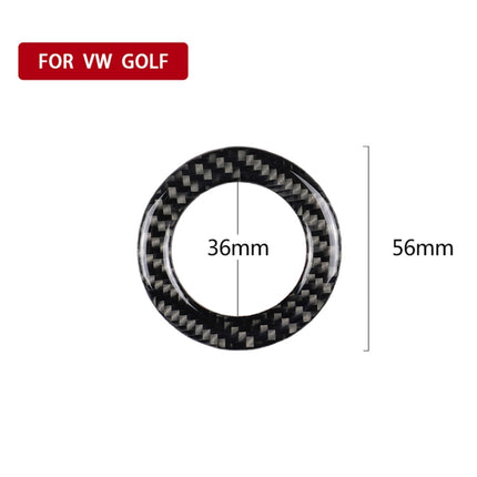 Car Carbon Fiber Steering Wheel Ring Decorative Sticker for Volkswagen, Steering Wheel Ring